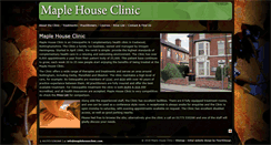 Desktop Screenshot of maplehouseclinic.com