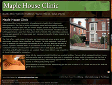 Tablet Screenshot of maplehouseclinic.com